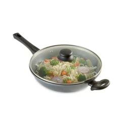 Wok Et Couvercle Revêtement Dur Comme La Pierre 28 Cm -Cuisine À Domicile 10833 2 2 Wok et couvercle revetement Dur comme la pierre 28 cm Mathon