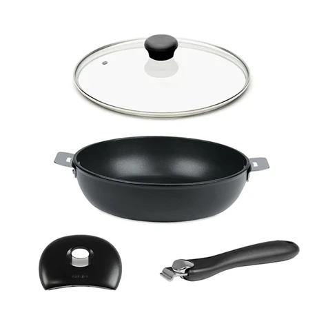 Lot Sauteuse Cookway 28cm Avec Poignée, Anse Et Couvercle 1 Lot Sauteuse Cookway 28cm Avec Poignée, Anse Et Couvercle