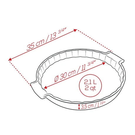 Peugeot Moule à Tarte Céramique écru 30 Cm 3 Peugeot Moule à Tarte Céramique écru 30 Cm – Image 3