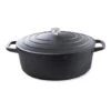 Cocotte Légère Ovale En Fonte D'aluminium 32 Cm 6,5 L Coloris Noir