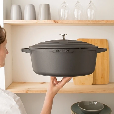 Cocotte Légère Ovale En Fonte D'aluminium 32 Cm 6,5 L Coloris Noir 4 Cocotte Légère Ovale En Fonte D'aluminium 32 Cm 6,5 L Coloris Noir – Image 4