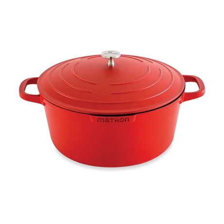 Cocotte Légère Ronde En Fonte D’aluminium 28 Cm 6,7 L Rouge 1 Cocotte Légère Ronde En Fonte D’aluminium 28 Cm 6,7 L Rouge