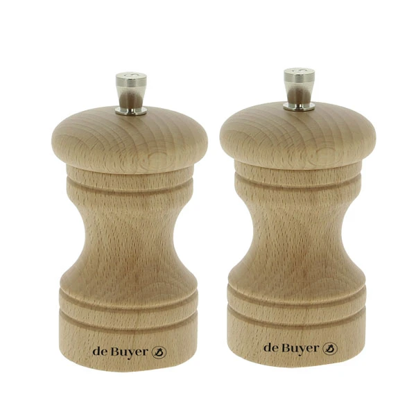 De Buyer Set Moulins à Poivre Et à Sel Paso 10 Cm 1 De Buyer Set Moulins à Poivre Et à Sel Paso 10 Cm
