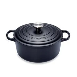 Le Creuset Cocotte Fonte Rond 20 Cm Noir Mat