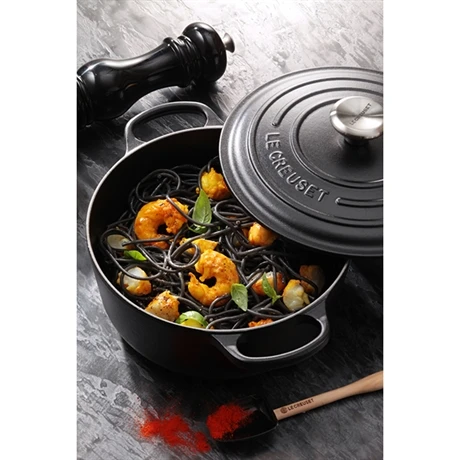 Le Creuset Cocotte Fonte Rond 20 Cm Noir Mat 2 Le Creuset Cocotte Fonte Rond 20 Cm Noir Mat – Image 2