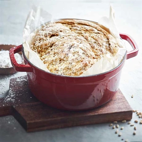 Cocotte En Fonte Ronde 24 Cm 3,7 L Rouge 2 Cocotte En Fonte Ronde 24 Cm 3,7 L Rouge – Image 2