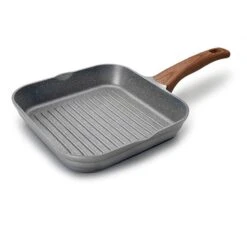 Grill Carré Stilo Avec Poignée Imitation Bois 24 Cm