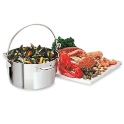 Lot Marmite à Crustacés Confiture 30 Cm Et Couvercle 7 Lot Marmite à Crustacés Confiture 30 Cm Et Couvercle -Cuisine À Domicile 273111 3 3 Lot Marmite a crustaces confiture 30 cm et couvercle