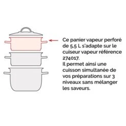 Panier Pour Cuiseur Vapeur Inox 26 Cm 5 Panier Pour Cuiseur Vapeur Inox 26 Cm -Cuisine À Domicile 274019 2 5 Panier pour cuiseur vapeur inox 26 cm Mathon