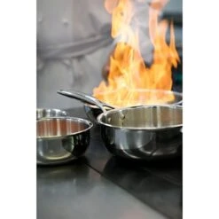 Casserole Inox Castel'Pro 18 Cm -Cuisine À Domicile 274061 4 3 Casserole inox Castel Pro 18 cm Cristel
