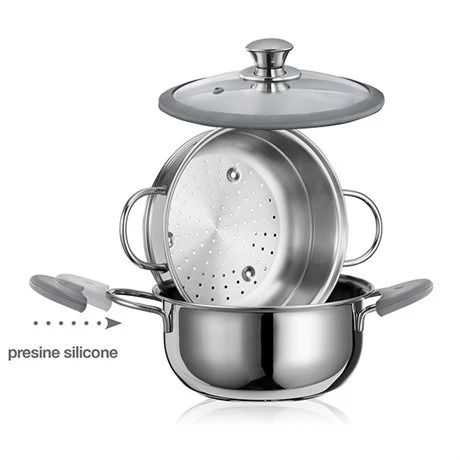 Cuiseur Vapeur Premium Inox 22 Cm 3, 8 L 2 Cuiseur Vapeur Premium Inox 22 Cm 3, 8 L – Image 2