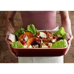 Le Creuset Plat Rectangulaire En Céramique émaillée 32 Cm Cerise -Cuisine À Domicile 301024 2 2 Plat rectangulaire en ceramique emaillee 32 cm Cerise Le Creuset