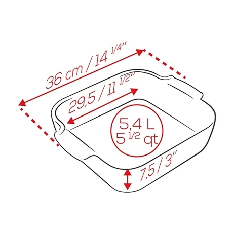 Peugeot Plat à Four Carré En Céramique Appolia Aubergine 36 Cm 2 Peugeot Plat à Four Carré En Céramique Appolia Aubergine 36 Cm – Image 2