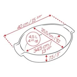 Cuisine À Domicile -Cuisine À Domicile 301334 1 1 Plat a four ovale Appolia 40 cm rouge Peugeot