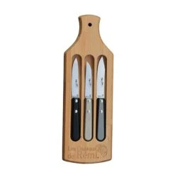 Coffret Planche Et 3 Couteaux Office Manche Paperstone