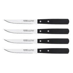 Set De 4 Couteaux à Steak 11 Cm Noir