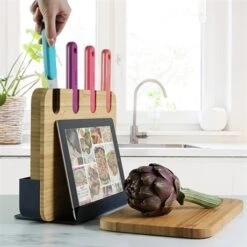 Bloc De 4 Couteaux Et Planche à Découper 7 Bloc De 4 Couteaux Et Planche à Découper -Cuisine À Domicile 489000 2 1 Bloc de 4 couteaux et planche a decouper Trebonn