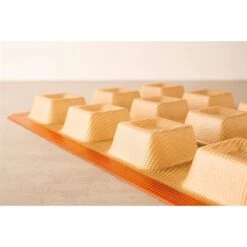 Plaque De 12 Empreintes Savarins Carrés -Cuisine À Domicile 512226 2 2 Plaque de 12 empreintes savarins carres Silpat