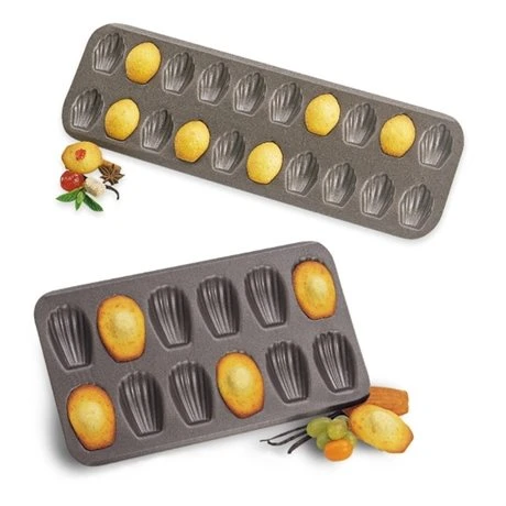 Lot 2 Plaques à Madeleines Et Mini-madeleines 1 Lot 2 Plaques à Madeleines Et Mini-madeleines