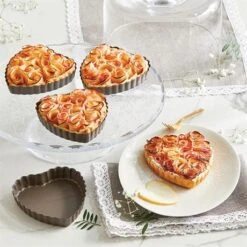 Set De 4 Moules à Tartelette Coeur Revêtement Antiadhérent 11 Cm 7 Set De 4 Moules à Tartelette Coeur Revêtement Antiadhérent 11 Cm -Cuisine À Domicile 544009 2 4 Set de 4 moules a tartelette coeur revetement antiadherent 11 cm Mathon