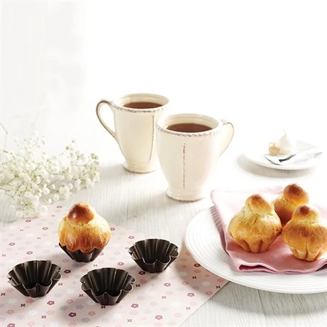 Lot De 8 Moules à Brioches 6 Cm 2 Lot De 8 Moules à Brioches 6 Cm – Image 2