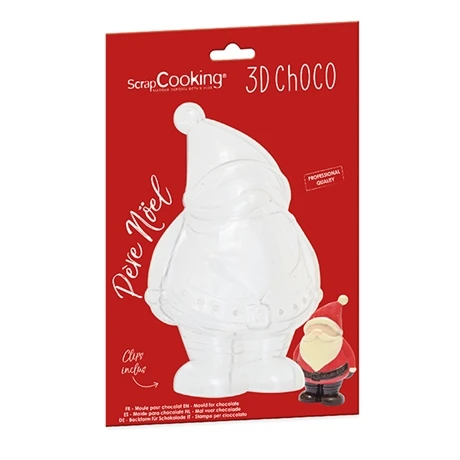 Moule 3D Chocolat Père Noël 1 Moule 3D Chocolat Père Noël