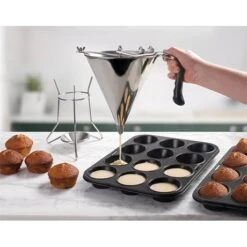 Entonnoir Piston 2 L En Inox -Cuisine À Domicile 573043 2 1 Entonnoir piston 2 L en inox Lacor