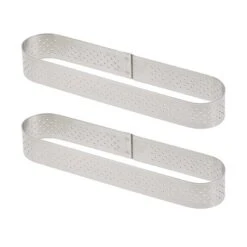 De Buyer Lot De Deux Cercles Perforé Oblong Individuel