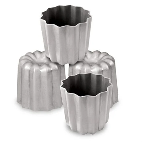 Lot 4 Moules Canelés En Aluminium Revêtu 1 Lot 4 Moules Canelés En Aluminium Revêtu
