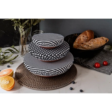 3 Couvre-bols En Coton 2 3 Couvre-bols En Coton – Image 2