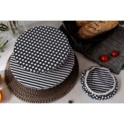 3 Couvre-bols En Coton 6 3 Couvre-bols En Coton -Cuisine À Domicile 606086 2 1 3 couvre bols en coton Nuts Innovation