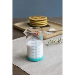 Verre Doseur En Verre Avec Silicone 200 Ml -Cuisine À Domicile 620022 2 4 Verre doseur en verre avec silicone 200 ml Pebbly