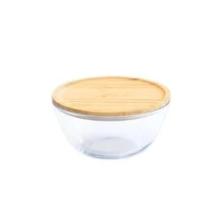 Bol à Mixer Rond Couvercle Bambou 1.6L