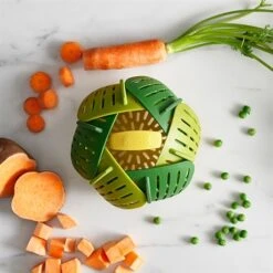 Joseph Joseph Panier Vapeur Pliable - Vert -Cuisine À Domicile 650119 2 1 Panier vapeur pliable Vert Joseph Joseph