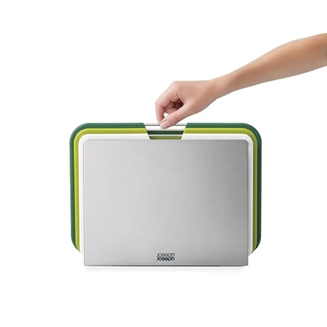 Joseph Joseph Set De 3 Planches à Découper Avec Support Vert 5 Joseph Joseph Set De 3 Planches à Découper Avec Support Vert – Image 5