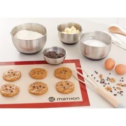 Set 4 Petits Bols En Inox Avec Base Silicone 10,5 à 17 Cm -Cuisine À Domicile 673073 2 6 Set 4 petits bols en inox avec base silicone 10 5 a 17 cm Mathon