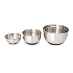 Set 4 Petits Bols En Inox Avec Base Silicone 10,5 à 17 Cm -Cuisine À Domicile 673073 3 6 Set 4 petits bols en inox avec base silicone 10 5 a 17 cm Mathon