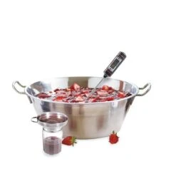 Lot Bassine à Confiture 38 Cm Et 100 étiquettes Autocollantes Décor Fruits -Cuisine À Domicile 67957 3 1 Lot Bassine a confiture 38 cm et 100 etiquettes autocollantes decor fruits