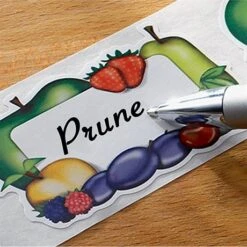 Lot Bassine à Confiture 38 Cm Et 100 étiquettes Autocollantes Décor Fruits -Cuisine À Domicile 67957 4 1 Lot Bassine a confiture 38 cm et 100 etiquettes autocollantes decor fruits