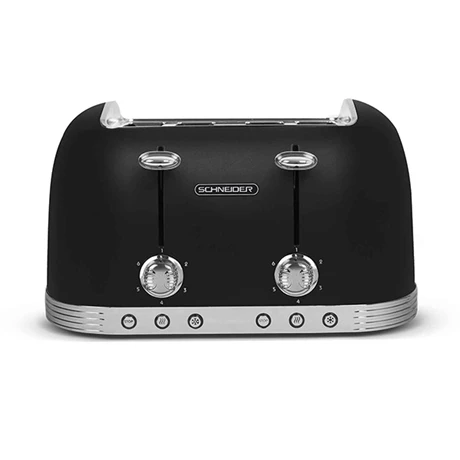 Schneider® Grille-pain 4 Fentes 1630 W SCT04B Noir 1 Schneider® Grille-pain 4 Fentes 1630 W SCT04B Noir