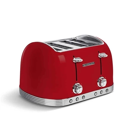 Schneider® Grille-pain 4 Fentes 1630 W SCT04R Rouge 2 Schneider® Grille-pain 4 Fentes 1630 W SCT04R Rouge – Image 2