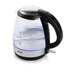 Domo Bouilloire En Verre Led Bleu 2200 W 5 Domo Bouilloire En Verre Led Bleu 2200 W -Cuisine À Domicile 702003 1 1 Bouilloire en verre led bleu 2200 W Domo