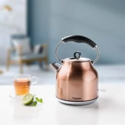 Cuisine À Domicile -Cuisine À Domicile 702051 1 1 Bouilloire electrique retro coloris cuivre 1 7 L 1850 2200 W Bestron