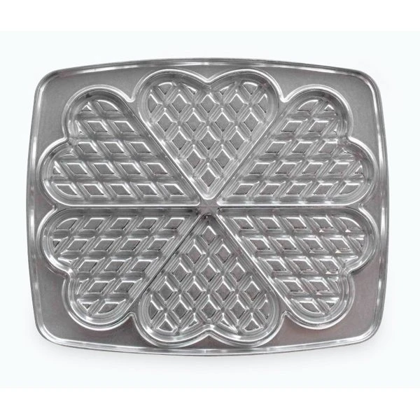 2 Plaques 6 Gaufres Cœurs Fonte Aluminium 23,8 Cm 030521 1 2 Plaques 6 Gaufres Cœurs Fonte Aluminium 23,8 Cm 030521