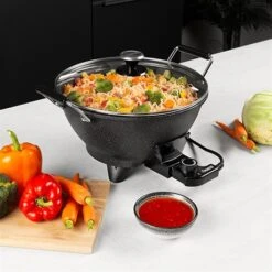 Princess Wok électrique 7 L 1400 W 01.162389.01.001 -Cuisine À Domicile 718001 3 2 Wok electrique 7 L 1400 W 01 162389 01 001 Princess