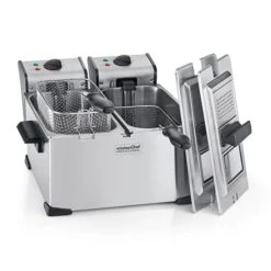 Friteuse Inox Double Cuve 7 L 4000 W KCPFR70X