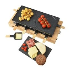Appareil à Raclette Bamboo 8 Poêlons Et 2 Double Poêlons 1500 W KCWOOD.8.MAXI 9 Appareil à Raclette Bamboo 8 Poêlons Et 2 Double Poêlons 1500 W KCWOOD.8.MAXI -Cuisine À Domicile 760305 4 4 Appareil a raclette Bamboo 8 poelons et 2 double poelons 1500 W KCWOOD 8 MAXI Kitchen Chef Professional