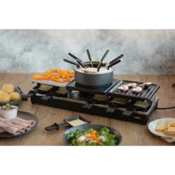 LIVOO Appareil à Raclette Fondue 12 Personnes 1650 W -Cuisine À Domicile 780211 3 3 Appareil a raclette fondue 12 personnes 1650 W Livoo