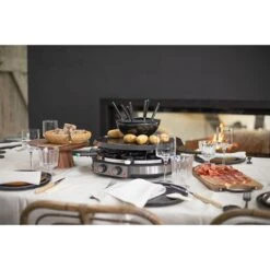 LIVOO Appareil à Raclette Grill Et Fondue 8 Personnes 1900 W DOC265 -Cuisine À Domicile 780247 4 2 Appareil a raclette grill et fondue 8 personnes 1900 W DOC265 Livoo