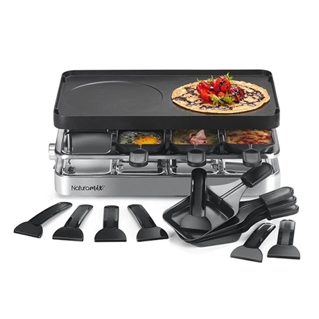 Appareil Raclette-gril Et Crêpes électrique 8 Poêlons 1200 W 4 Appareil Raclette-gril Et Crêpes électrique 8 Poêlons 1200 W – Image 4